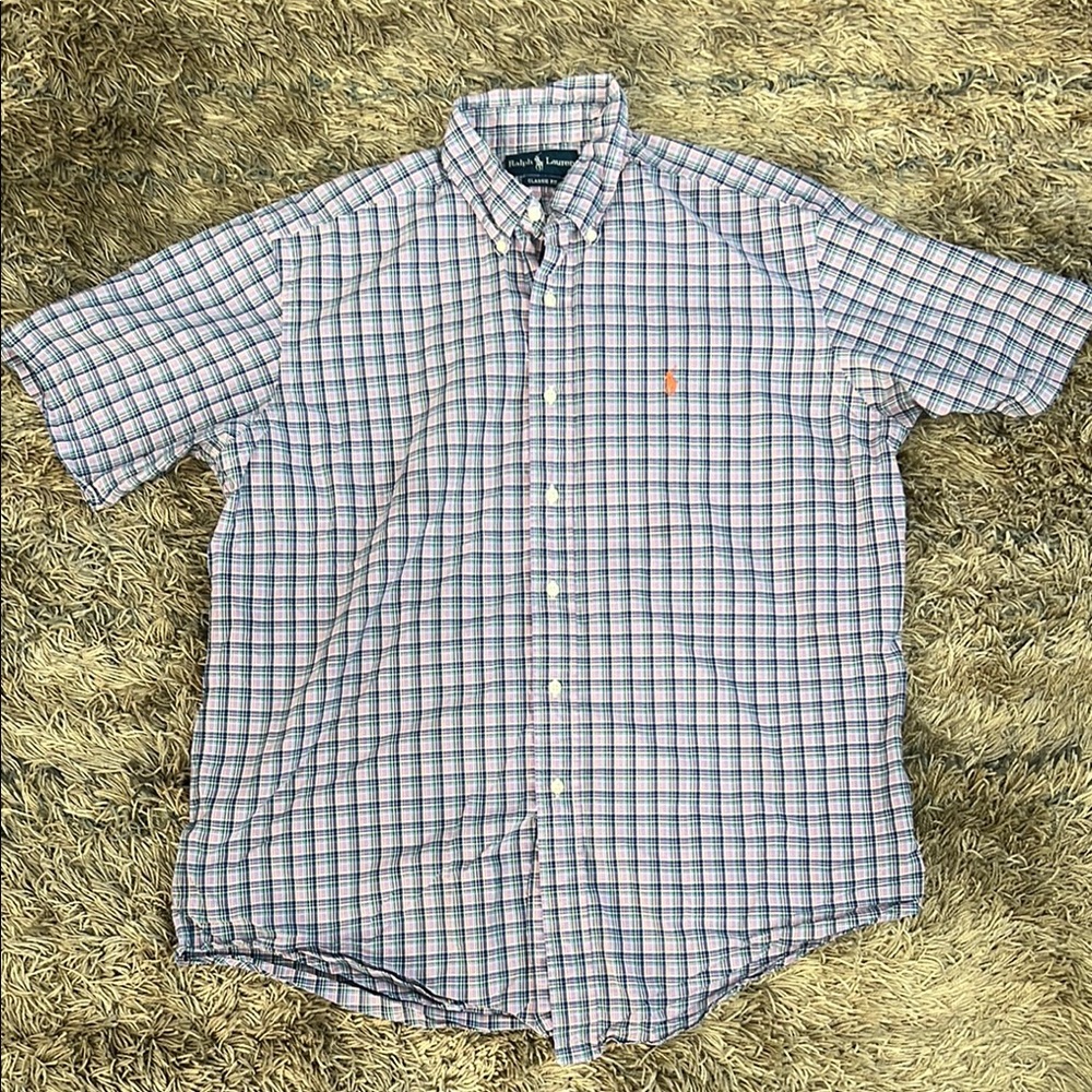 Polo by Ralph Lauren: Men's Blue Checkered Shirt